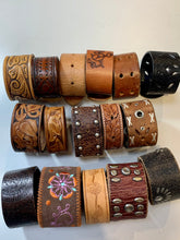 Load image into Gallery viewer, Upcycle Leather Cuffs - Shawl or Wrist