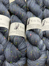 Load image into Gallery viewer, Yorkie Yarns Bella's Neon Iridescent Tweedy Sock
