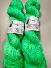 Load image into Gallery viewer, Yorkie Yarns Bella's Neon Iridescent Tweedy Sock
