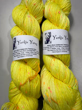 Load image into Gallery viewer, Yorkie Yarns Bella's Neon Iridescent Tweedy Sock
