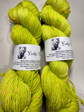 Load image into Gallery viewer, Yorkie Yarns Bella's Neon Iridescent Tweedy Sock
