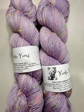 Load image into Gallery viewer, Yorkie Yarns Bella's Neon Iridescent Tweedy Sock
