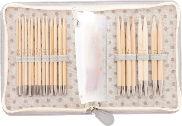 CarryC Interchangeable Bamboo Knitting Needle Set