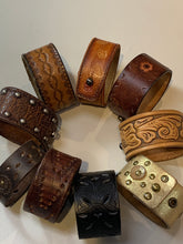 Load image into Gallery viewer, Upcycle Leather Cuffs - Shawl or Wrist
