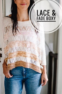 Lace &amp; Fade Boxy Sweater Kit