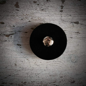 1 1/2 inch Pedestal Button - Black